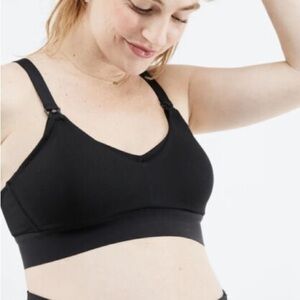 Fabletics May Maternity Nursing Bra Black - Size XS